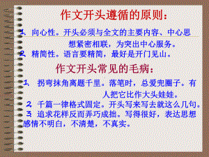 初中作文的开头方法课件.ppt