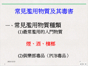 常见滥用物质及其毒害标准课件.ppt