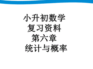 小升初复习资料常见的量统计与概率图形与几何3(同名235)课件.ppt