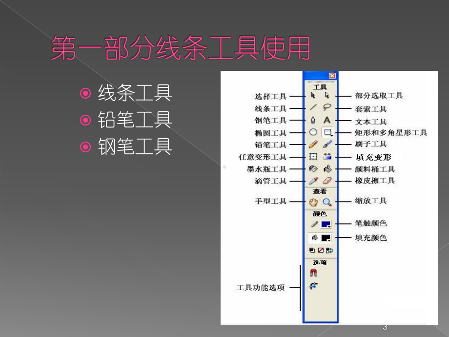 [计算机软件及应用]Lession7-2Flah工具绘制图元课件.ppt_第3页