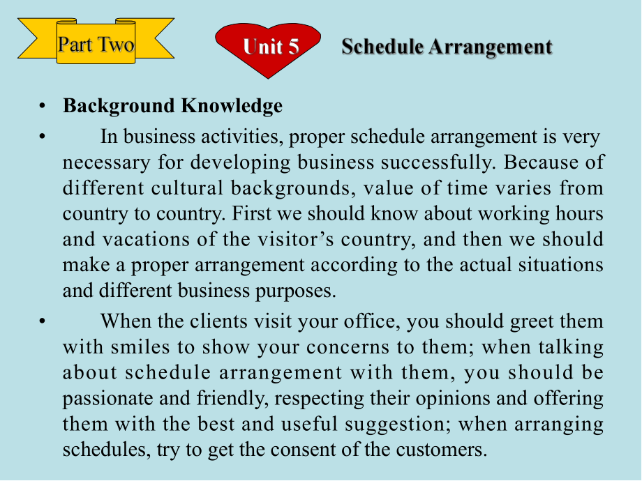 商务英语口译Unit5ScheduleArrangement课件.ppt（纯ppt,可能不含音视频素材）_第3页