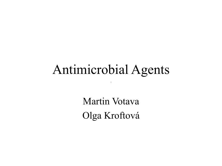 抗生素英文课件-Antimicrobial-Agents.ppt_第1页