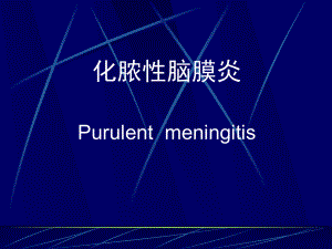 化脓性脑膜炎概述课件.ppt