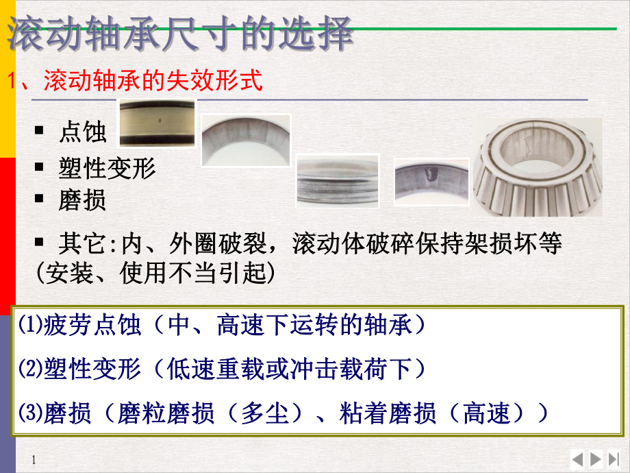 滚动轴承力与失效优质精选课件.pptx_第1页