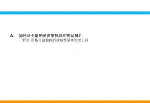 某战略性品牌管理工具Profiler简介课件.ppt