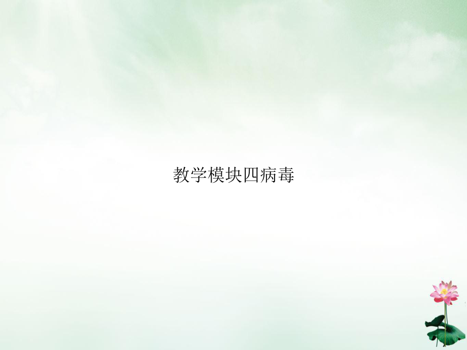 教学模块四病毒课件.ppt_第1页