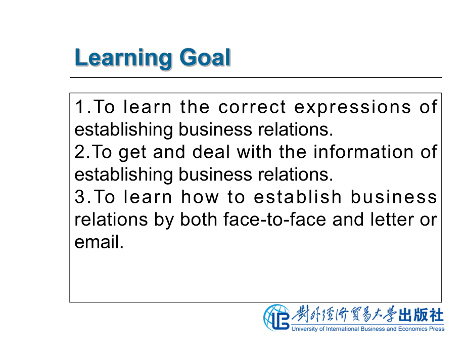 商务英语谈判Project-6-Establishing-Business-Relations[精]课件.ppt_第3页