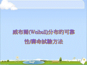 威布尔(Weibull)分布的寿命试验方法-课件.ppt