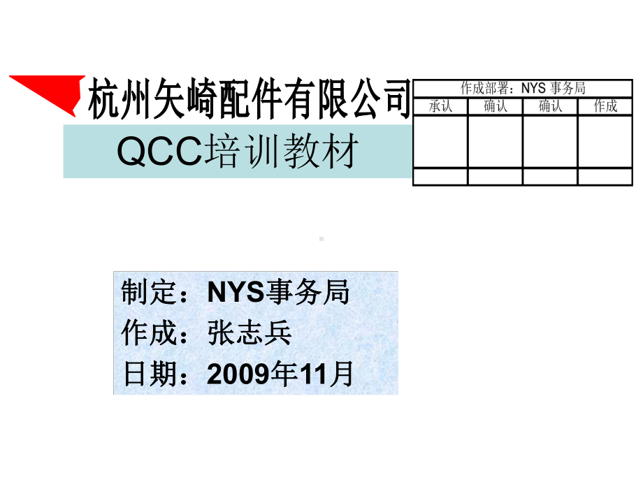 杭州某配件公司QCC培训教材课件.ppt_第1页