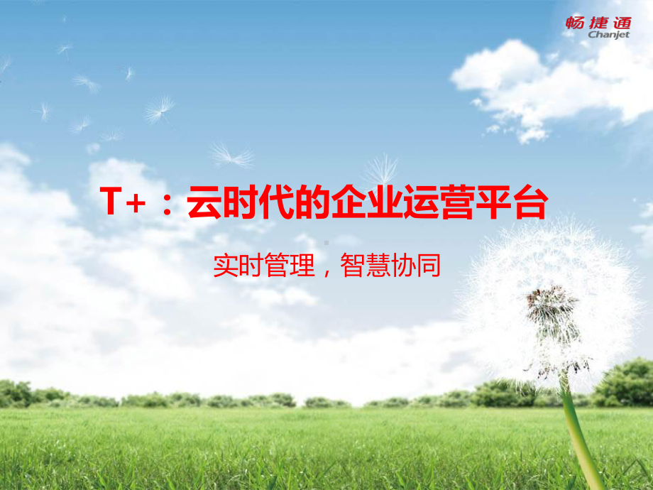 畅捷通T+企业应用解决方案即产品介绍手册讲稿课件.ppt_第1页