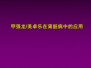 甲强龙肾内科课件.ppt