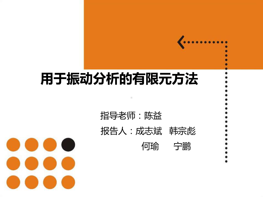 用于振动分析的有限元方法概要课件.ppt_第1页