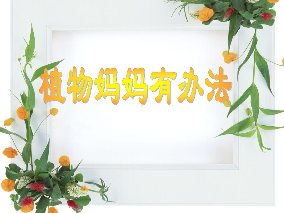 植物妈妈有办法（课件）-课件.ppt_第1页