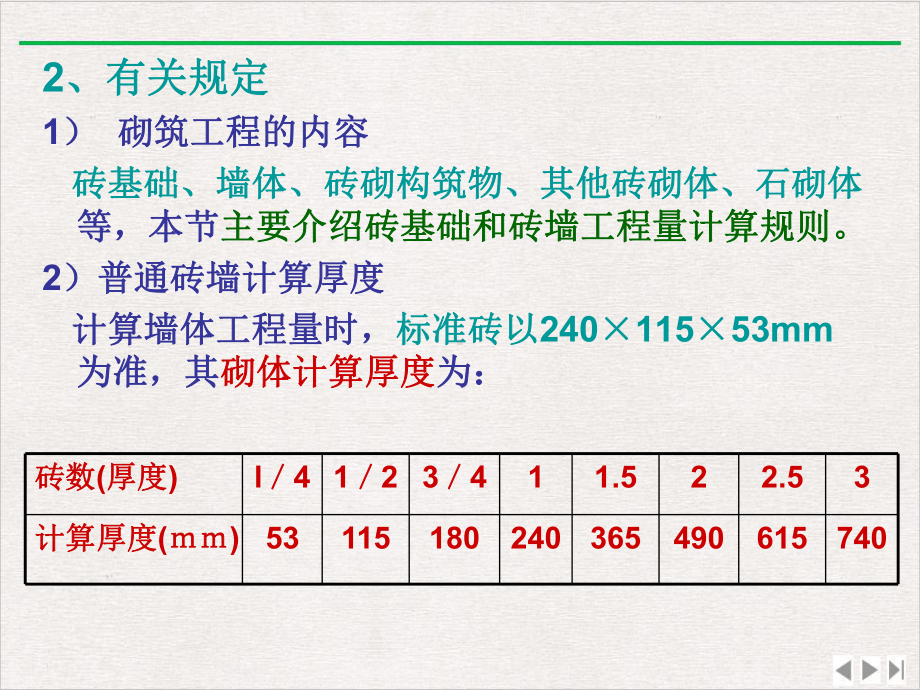 砌筑工程定额计算方法课件.pptx_第2页