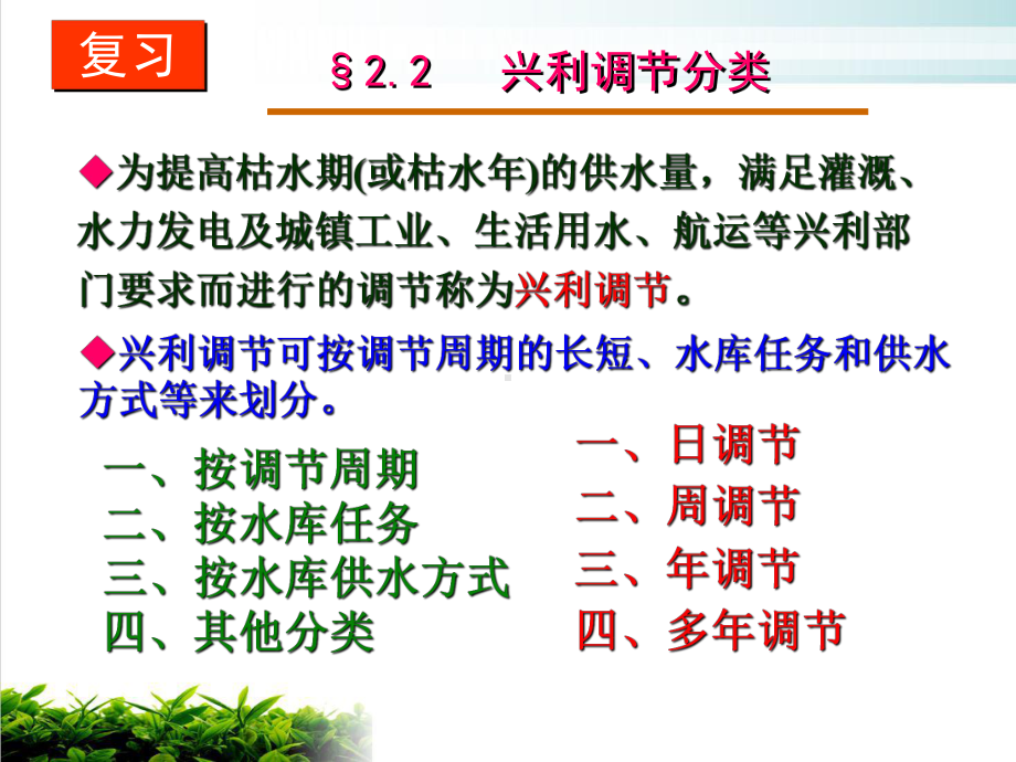 水利水能规划兴利调节培训课件.ppt_第2页