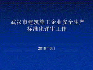 武汉市建筑施工企业安全生产标准化评审工作课件.ppt