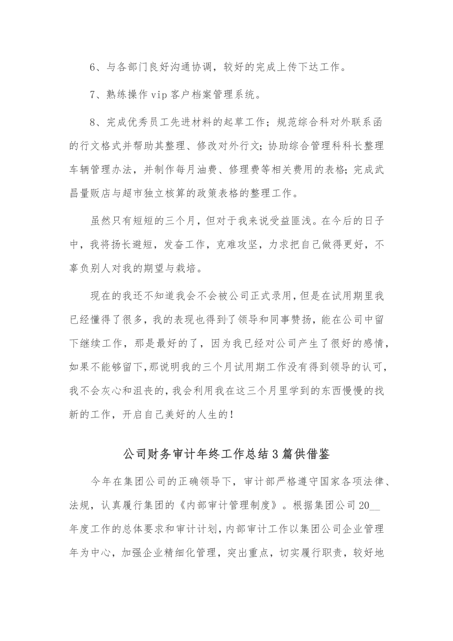 公司财务审计年终工作总结3篇供借鉴.docx_第3页