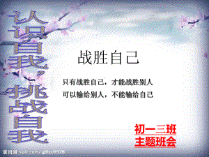 挑战自我主题班会-课件.ppt