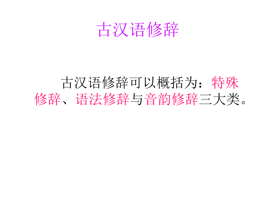 古代汉语教学04古汉语修辞课件.ppt_第1页