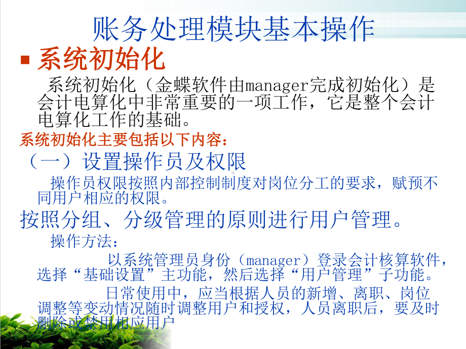 某会计核算软件的操作要求概述课件.ppt_第2页