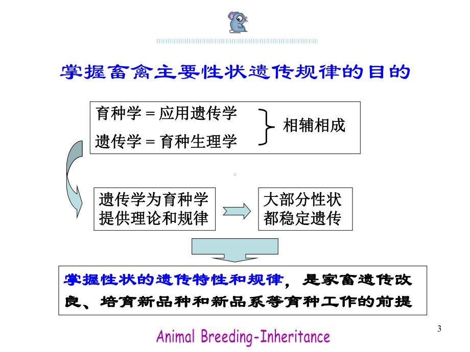 畜禽主要性状的遗传讲解课件.ppt_第3页