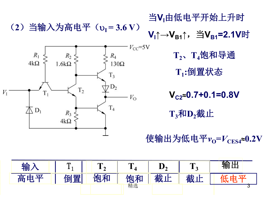 新版输出级由-T3、-D2、-T4和-R4构成推拉式的输出级能有效地降课件.ppt_第3页