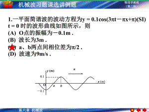 大学物理-机械波习题课选讲例题详解课件.ppt