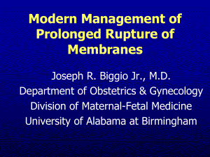 抗生素课件(英文)-Modern-Management-of-Prolonged-Rupt.ppt