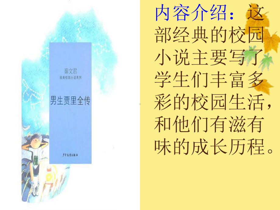 好书推荐课《男生贾里全传》课件页.ppt_第2页