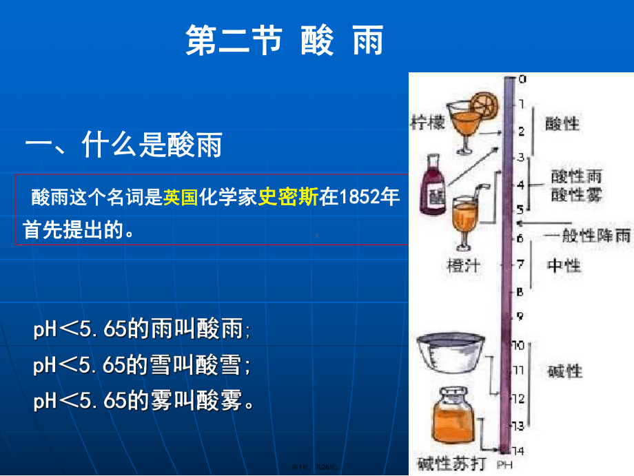 选修课程化学与环境大气环境之酸雨课件.pptx_第1页