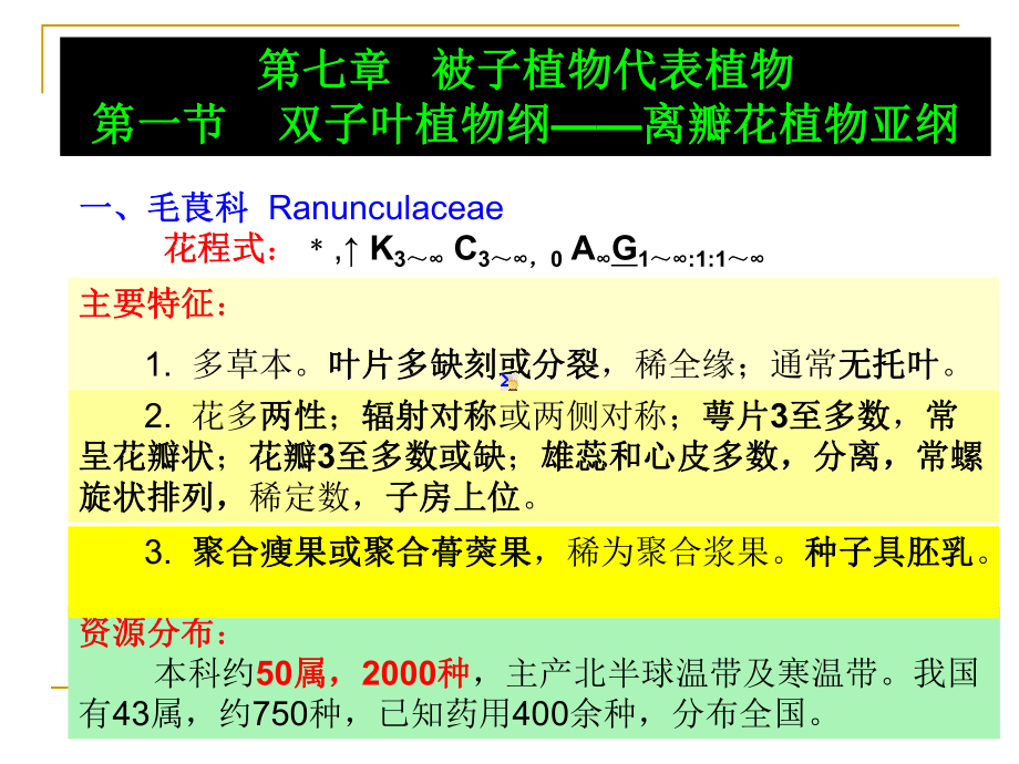 药用植物学课件-被子植物代表植物(一).ppt_第1页