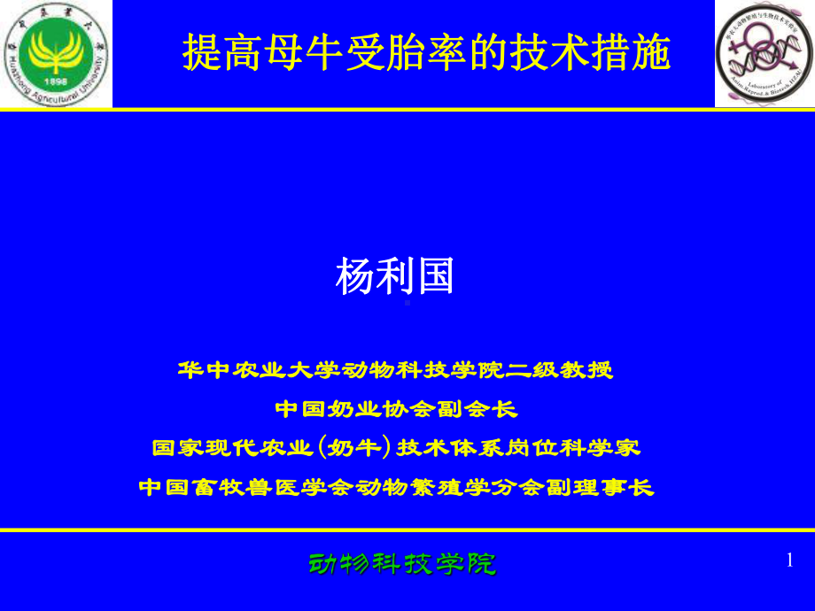 提高母牛受胎率的技术措施培训课件.ppt_第1页