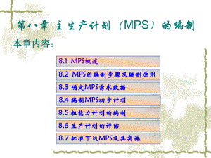 第八章主生产计划(MPS)的编制课件.pptx