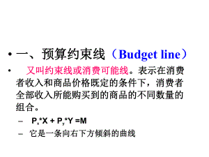 预算约束线及消费者均衡课件.ppt