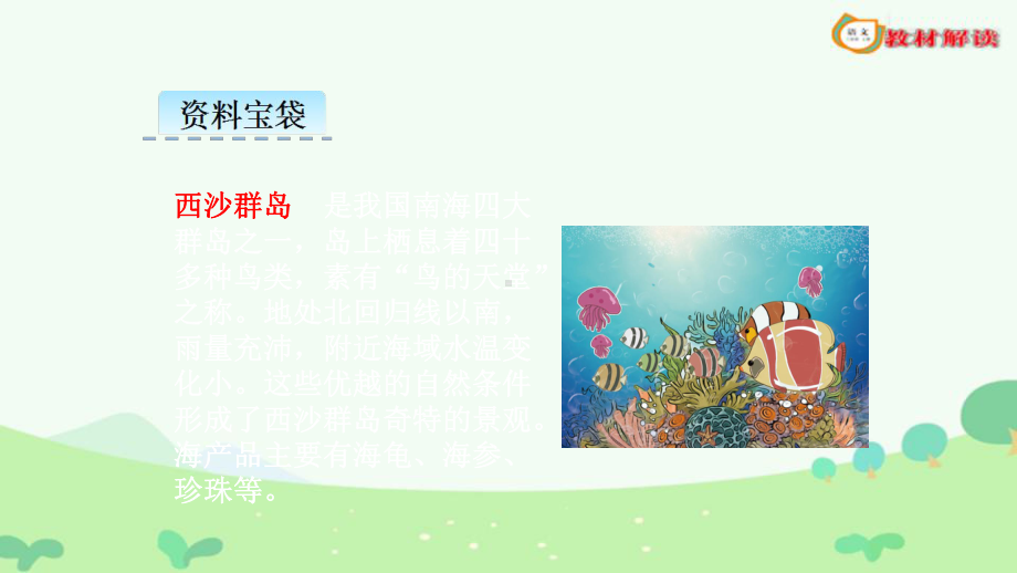 人教部编版三年级上册富饶的西沙群岛课件.ppt_第3页