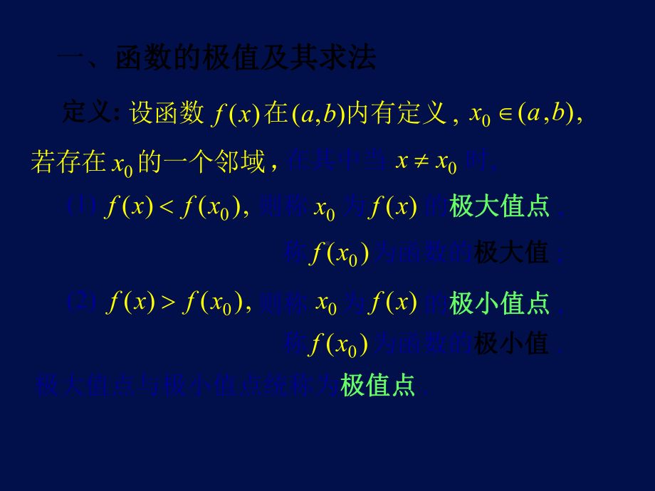 高等数学课件D3-5极值与最值.ppt_第2页