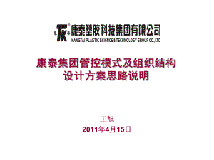 集团管控模式及组织结构设计方案思路说明课件.ppt