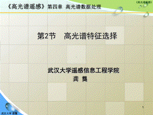 高光谱特征选择课件.ppt