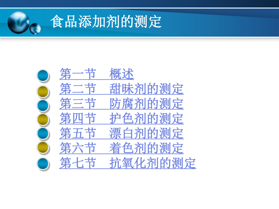 食品添加剂的测定课件.ppt_第1页