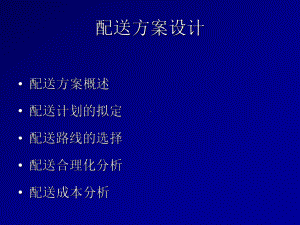 配送方案设计培训教材课件.ppt