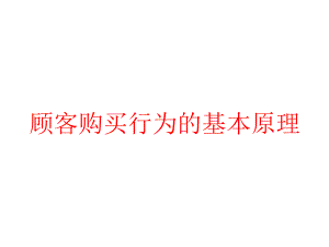 顾客购买行为的基本原理课件.pptx