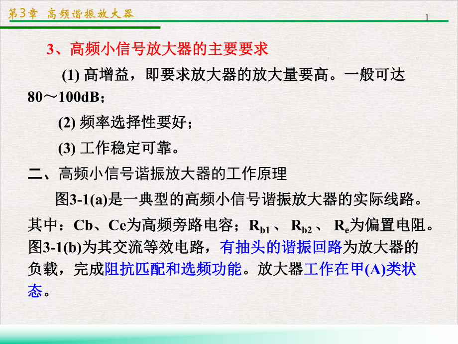 高频谐振放大器优质推荐课件.pptx_第1页