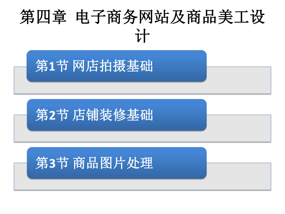 第4章-电子商务网站及商品美工设计-电子商务职业能力师资培训课件.pptx_第1页