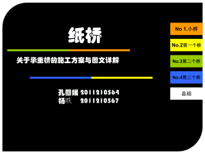 纸桥承重桥设计-课件.ppt