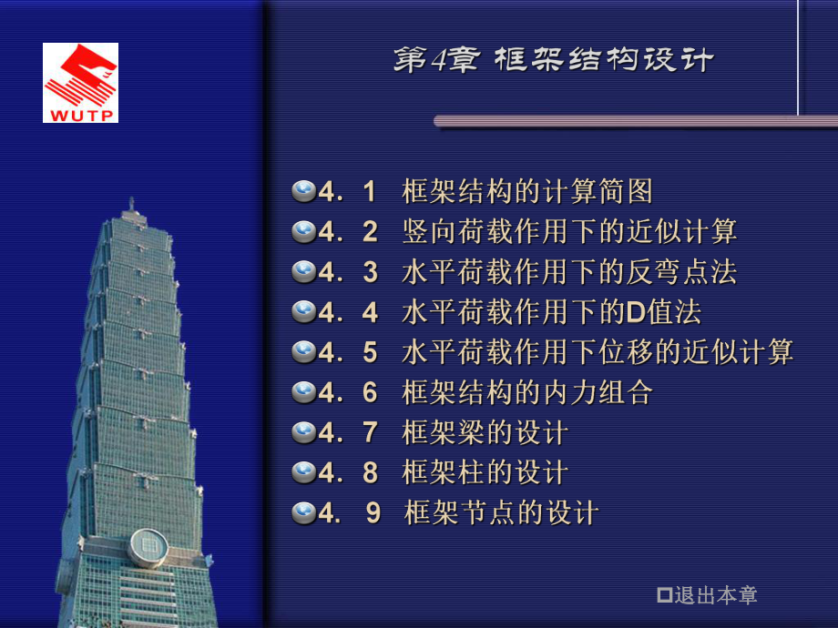 高层建筑结构4框架结构设计资料课件.ppt_第1页