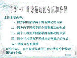 简谐运动的合成与分解讲解课件.ppt