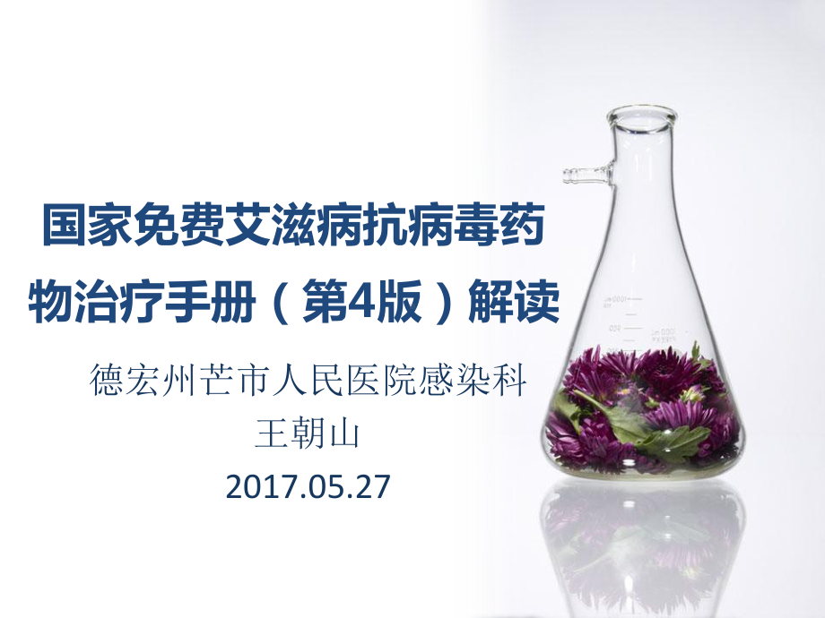 艾滋病抗病毒治疗手册第四版解读教学课件.pptx_第1页