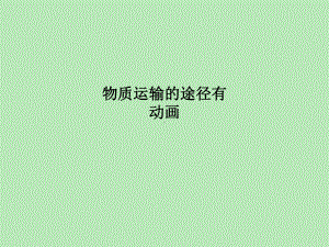 物质运输的途径有动画课件.ppt