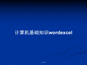 计算机基础知识wordexcel教案课件.pptx