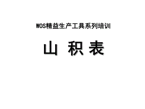 精益生产山积表(同名381)课件.ppt